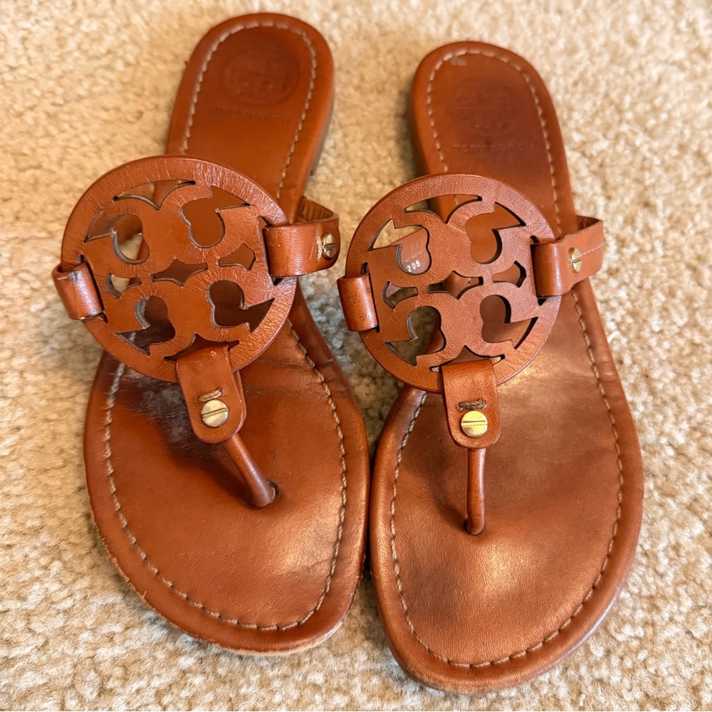 Tory Burch Miller Leather Sandals